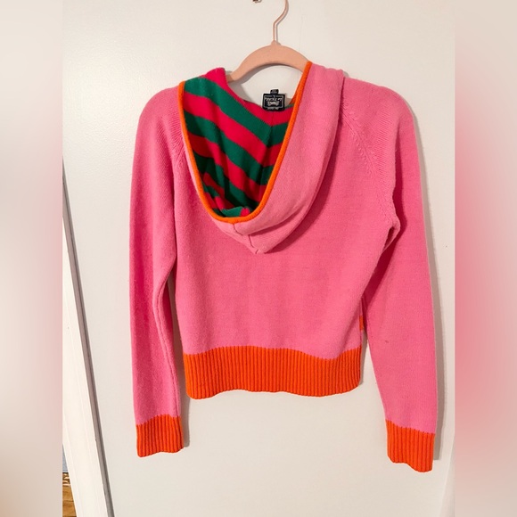 Vintage Le Tigre (Izod) Children’s Sweater Hooded Cardigan Large - Picture 4 of 4